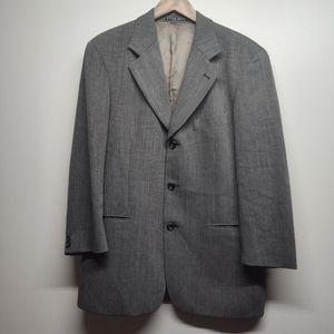 Hugo Boss Einstein/Omega Suit Jacket Men Size 40R Tan Wool Blend Lined